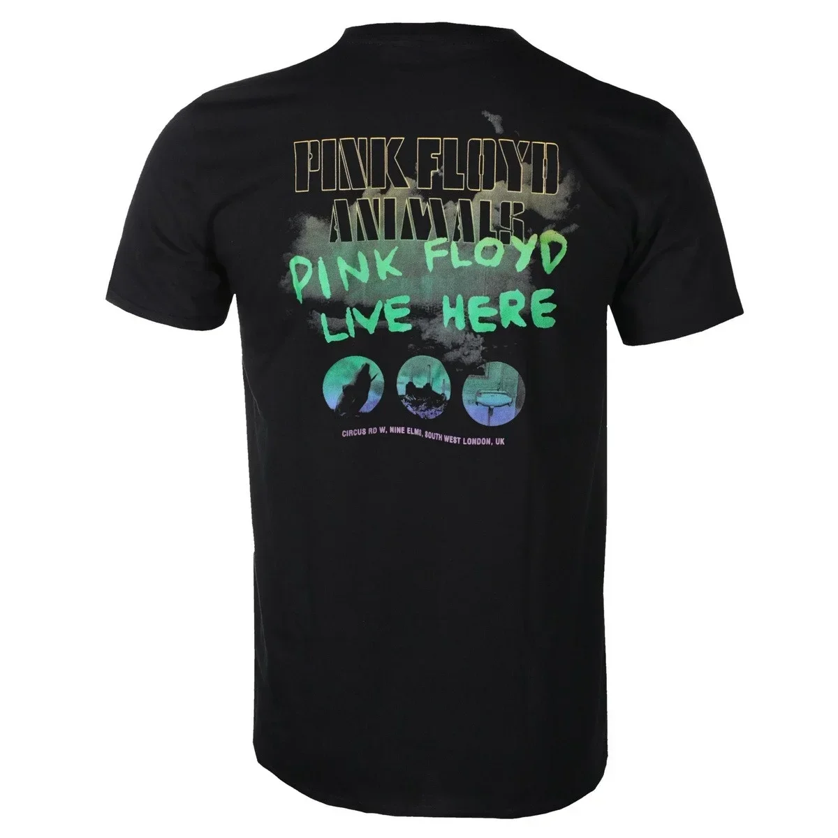 Pink Floyd Band Animals Double Sided Band Member Portrait Factory Graphic Tee Classic Progressive Psychedelic Rock