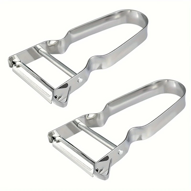 Pelador de acero inoxidable para cocina, pelador de verduras y frutas, rebanador de patatas, pelador de zanahorias, accesorios de cocina multifunción, 1 ud.