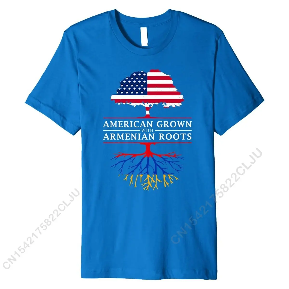 American Grown Armenian Roots - Armenia Premium T-Shirt Casual Cotton Men Tops T Shirt Casual Family Top T-shirts