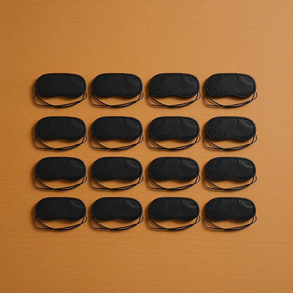 

20pcs Mask Lightproof Eye Shade Soft Elastic Band for Travel Night Sleeping Eye Cover Polyester Cover Protectors