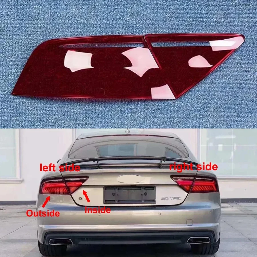 

For Audi A7 2015 2016 2017 2018 Rear Taillight Shell Tail Lamp Cover Turn Signal Light Mask Replace Original Lampshade