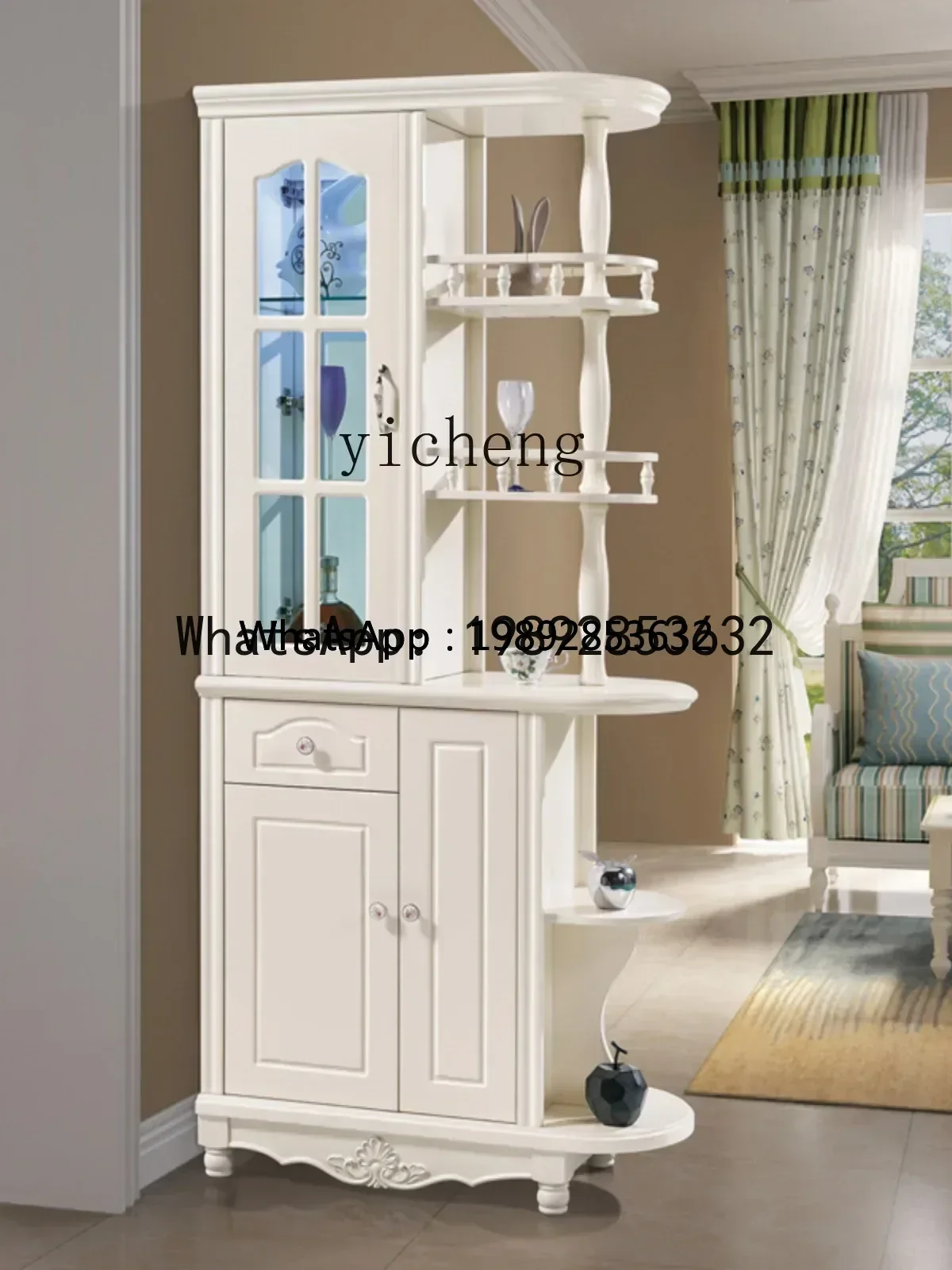 

G1 European entry door partition cabinet wine cabinet integrated double-sided room decorative cabinet
