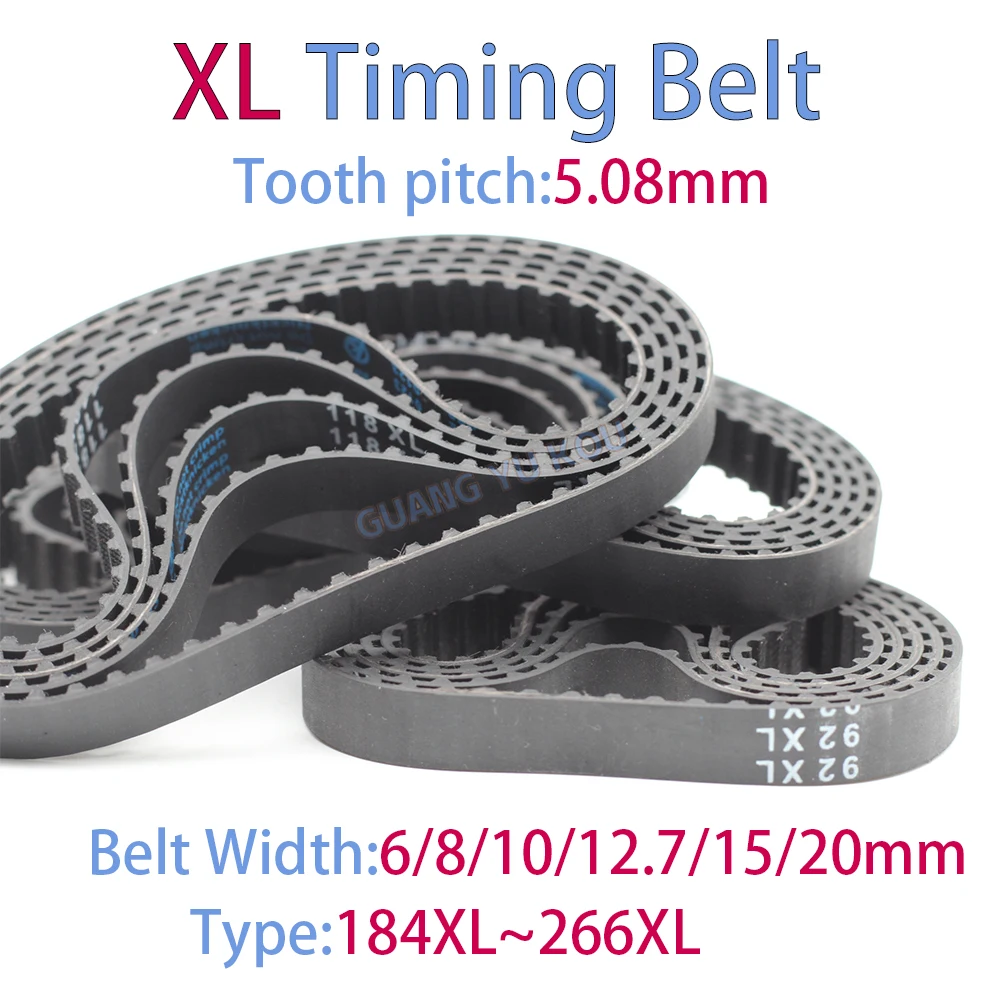 

XL Timing Belt Width 6~20mm Type:184XL 186XL 188XL 190XL 192XL 194XL 196XL 198XL 200XL 202XL 204XL 206XL 208XL 210XL 212XL~266XL