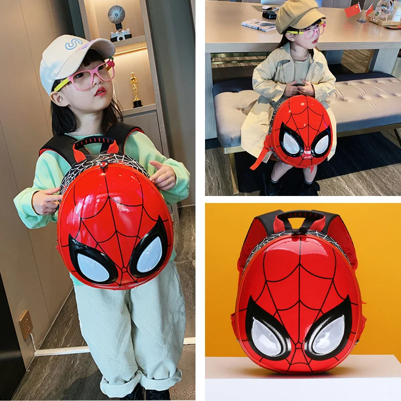 New Flash Spider Man Themed Backpack Shock Resistant Waterproof Comfortable Cute Cartoon Children Kindergarten Backpack Gift