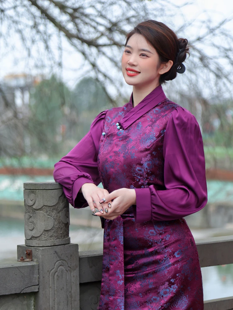 

Элегантная розовая тибетская этническая женская длинная юбка-бара с вышивкой, традиционная тибетская одежда