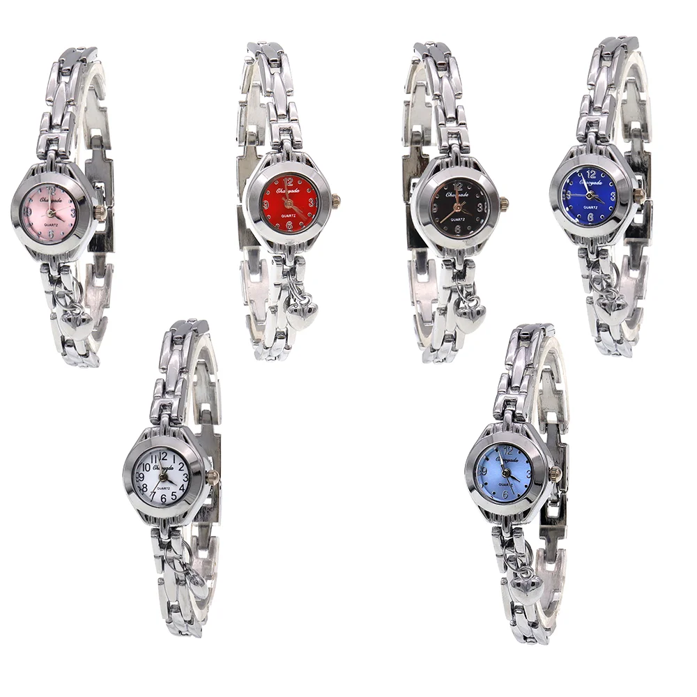 6 Pz/lotto Orologio Carino Orologio Da Polso Da Donna Mujer Relojes Piccolo Quadrante Orologio Al Quarzo Orologio Da Polso Popolare Ora orologi da donna di lusso