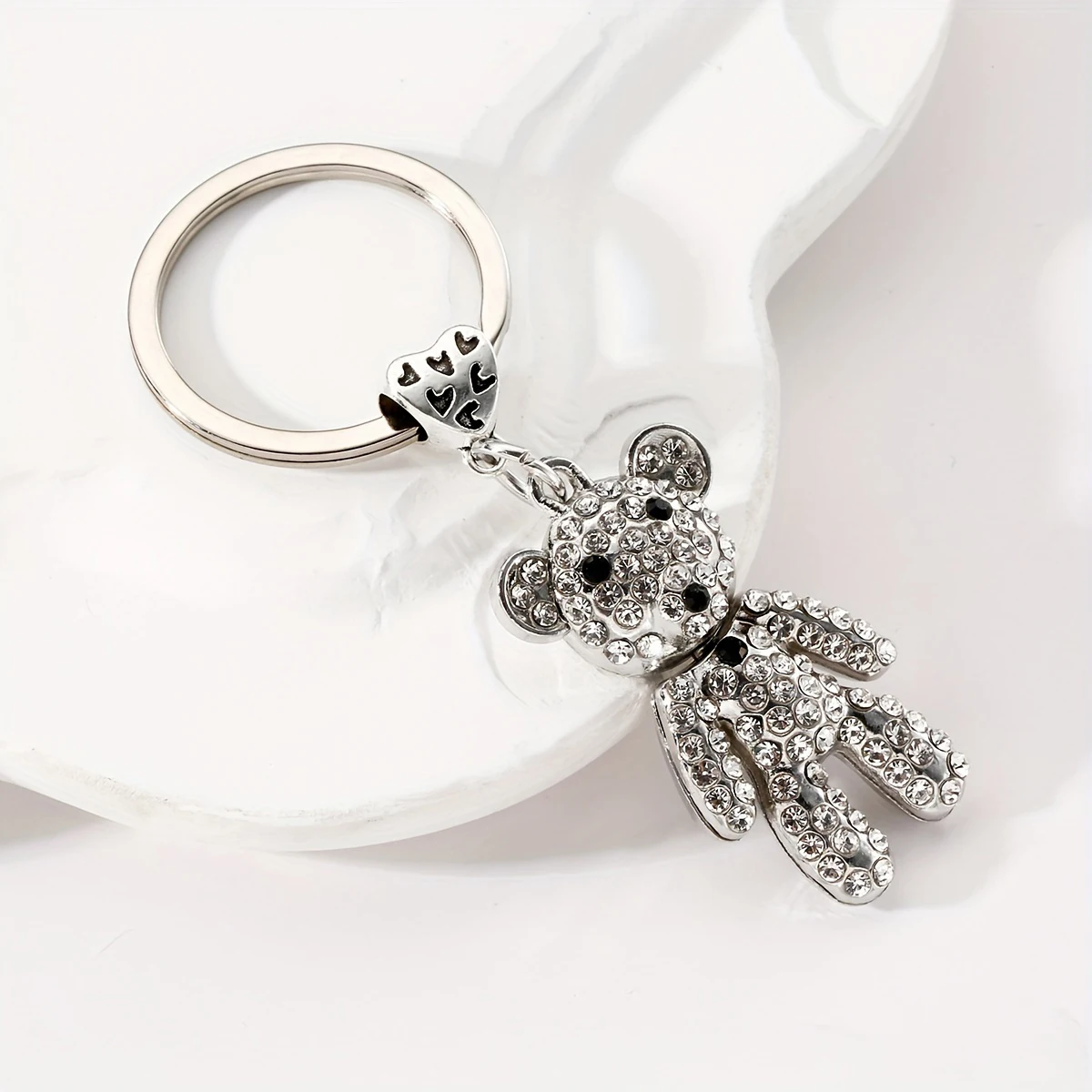 Neuer Schlüsselanhänger aus Legierung mit vollständigem Bärenmotiv, niedlicher, exquisiter Bären-Schlüsselanhänger, Taschenanhänger, Geschenk für Freunde – Detail 4