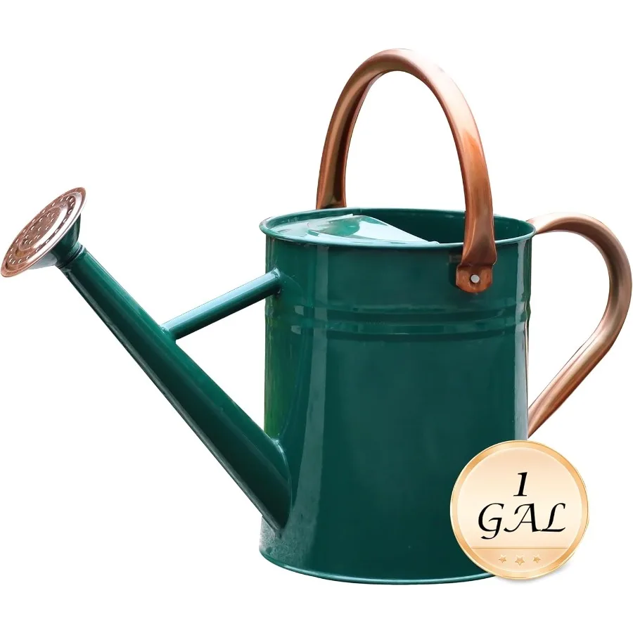 علبة سقاية معدنية للنباتات الخارجية والداخلية ديكور 1 جالون تصميم متين وأنيق لسيارة نباتية فعالة #2