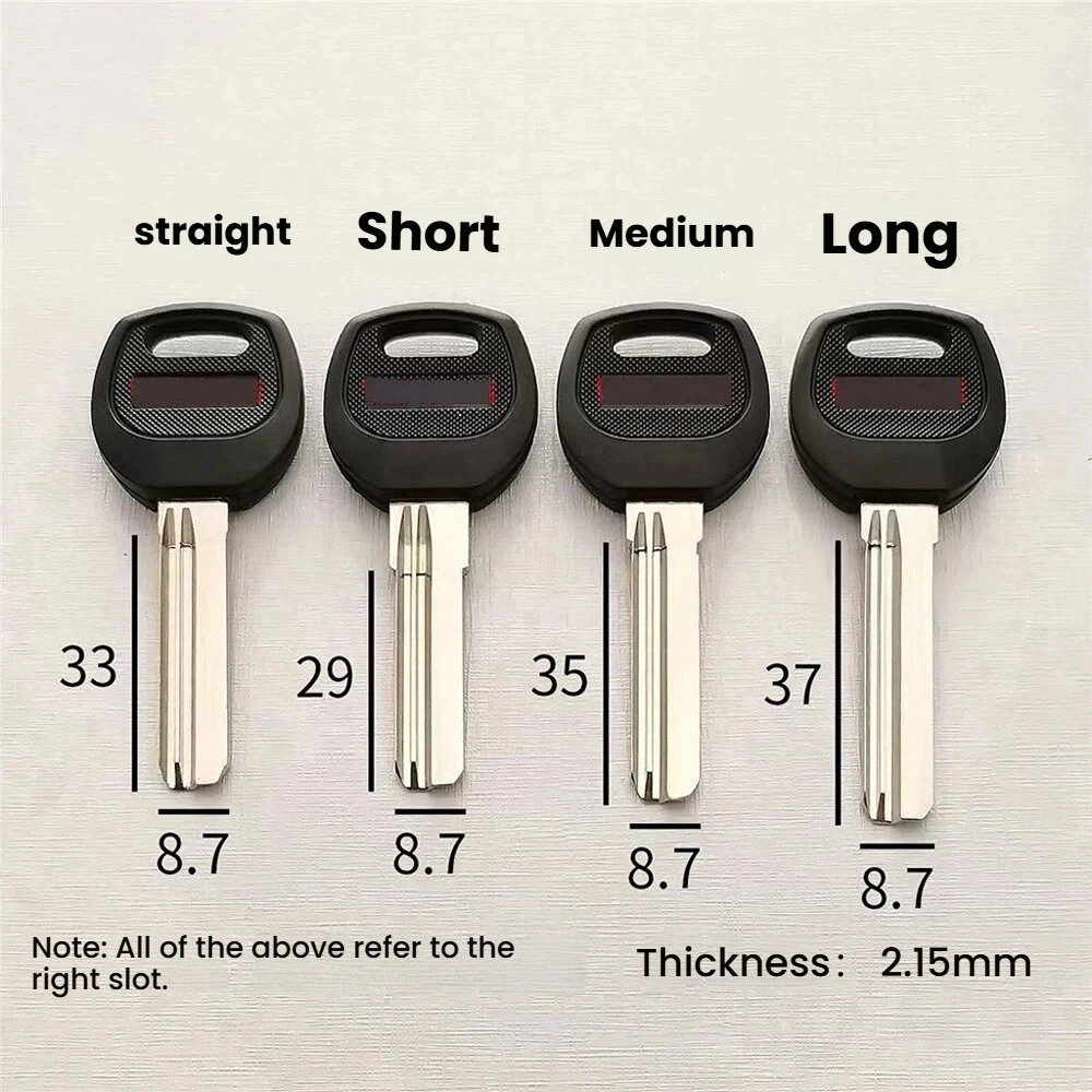 

50 шт./лот, длинные, средние и короткие заготовки ключей для дверных замков AB, новые заготовки ключей Baili с канавкой по краю, перфорированные, с правой канавкой