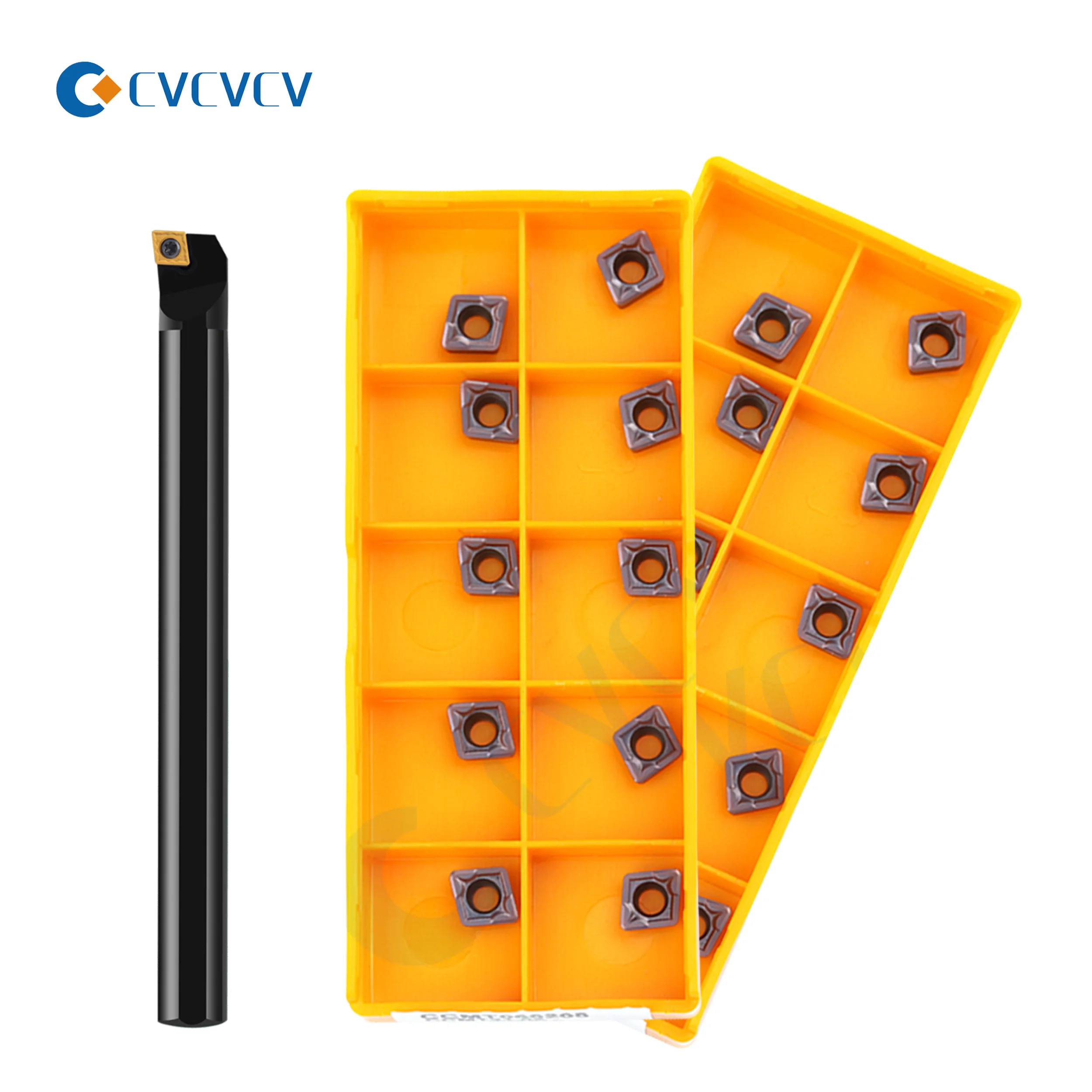 S06K S07K S08K S10K S12M S16Q SCLCR06 SCLCL06 Machine Internal Turning Tool Holder CCMT CCGT Carbide Inserts Turning Tools Set