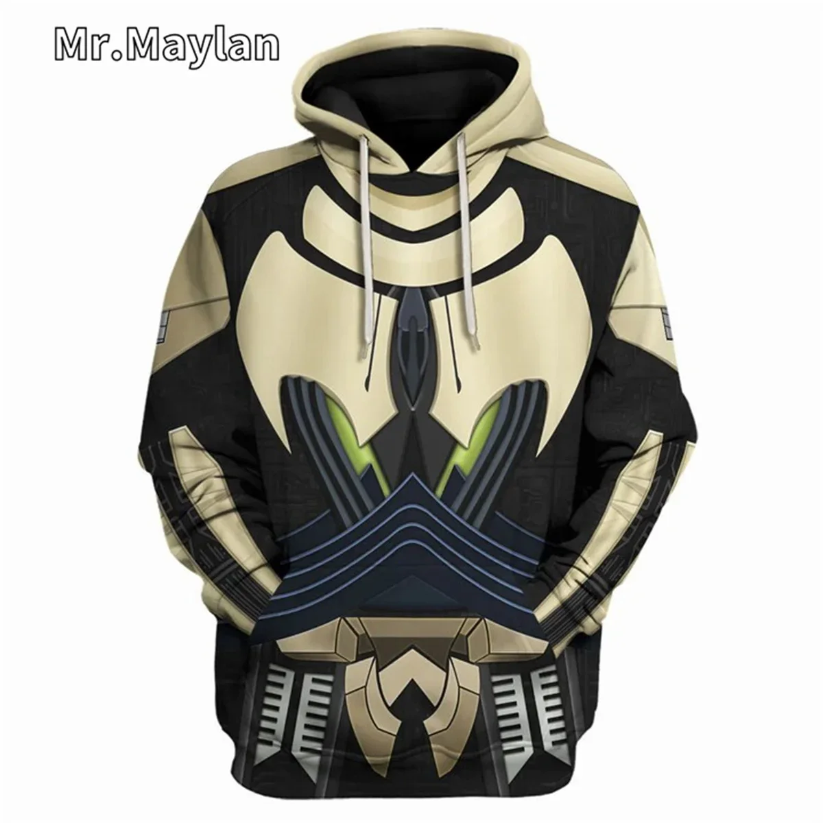 Allgemeine schwere Uniform Cosplay Kostüm 3D-Druck Unisex Hoodie Männer Sweatshirt Streetwear Reiß verschluss Pullover Freizeit jacke Trainings anzüge