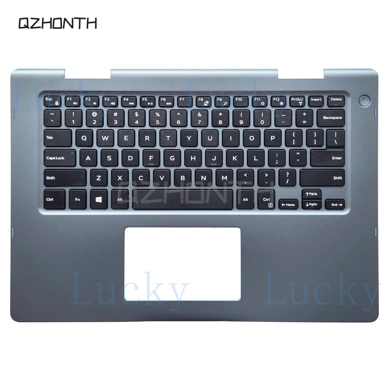 

f New For Dell Inspiron 14 5481 5482 Palmrest w/ Keyboard (Gray) 0XHYYJ XHYYJ 14"