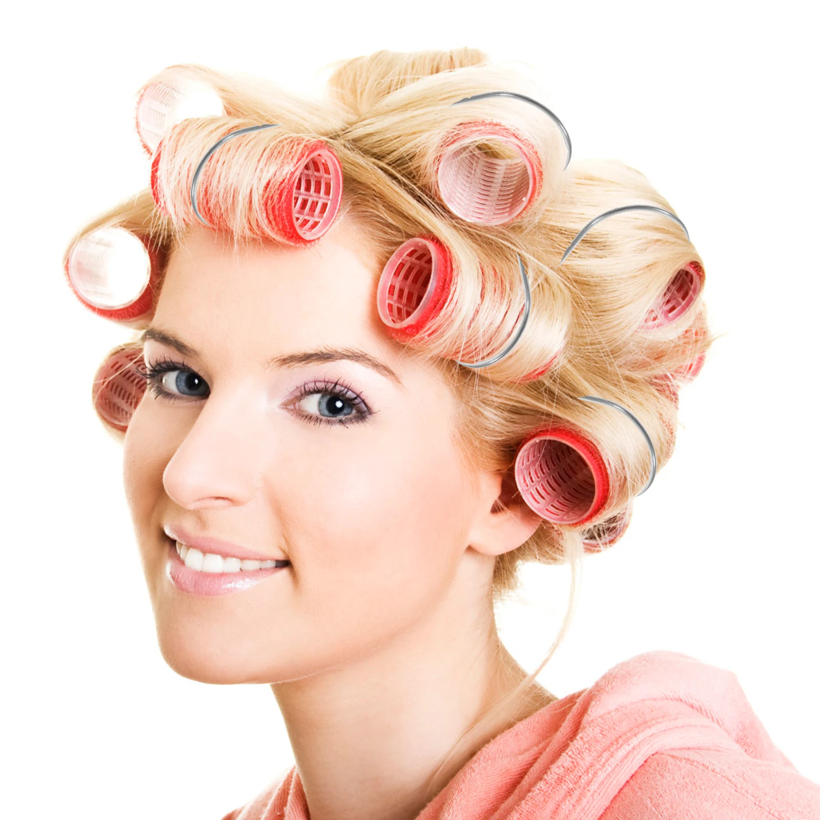 

16 шт., зажимы для горячих бигуди, легко носить с собой, прочная замена для электрических роликов, красивые очаровательные зажимы для горячих роликов для волос