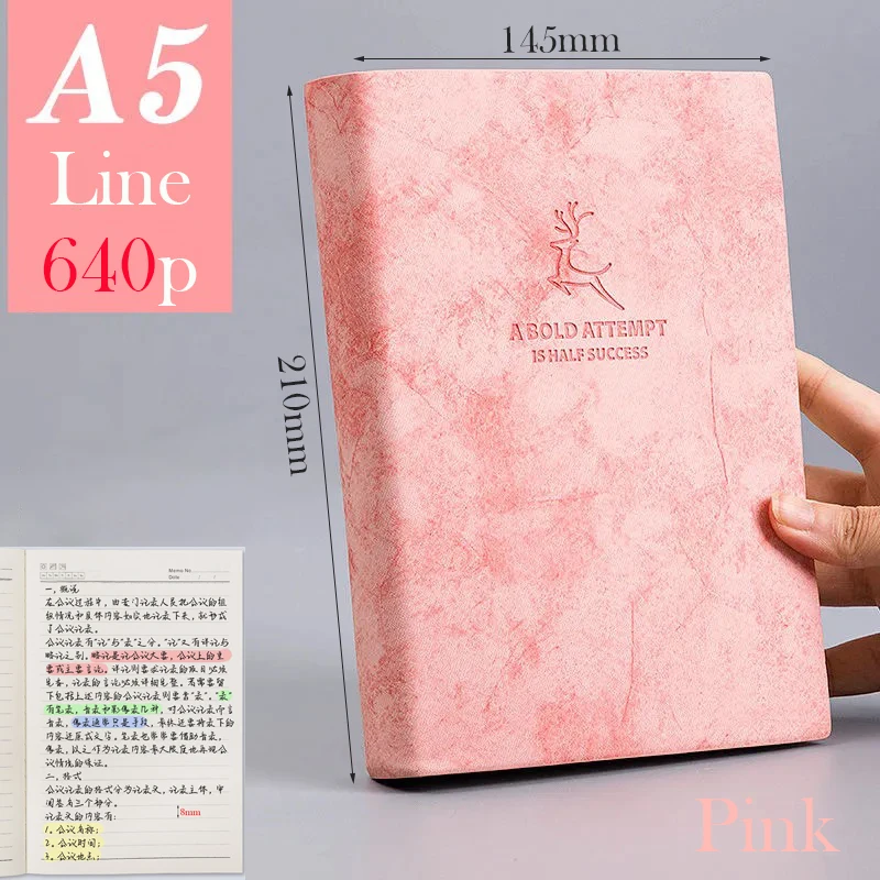 A5 Pink Line