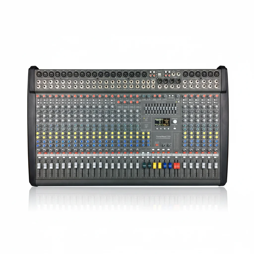 PM2200-3 Professional 22-Channel Compact Powered Mixer with 2000W Class D Amplifier Dual DSP