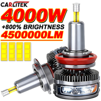 360 LED H7 H4 H1 Car Headlight Bulbs Canbus HB3 HB4 9012 Turbo Led For Projector Lens H8 H11 9005 9006 Auto Fog Lamp 6000K Light