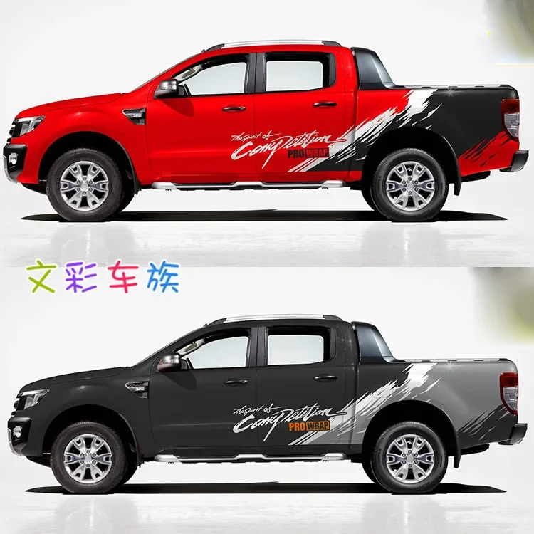 

Автомобильные наклейки для Raptor F150 Hilux DMAX VAVRA, кузов пикапа, модные внедорожные декоративные наклейки на заказ