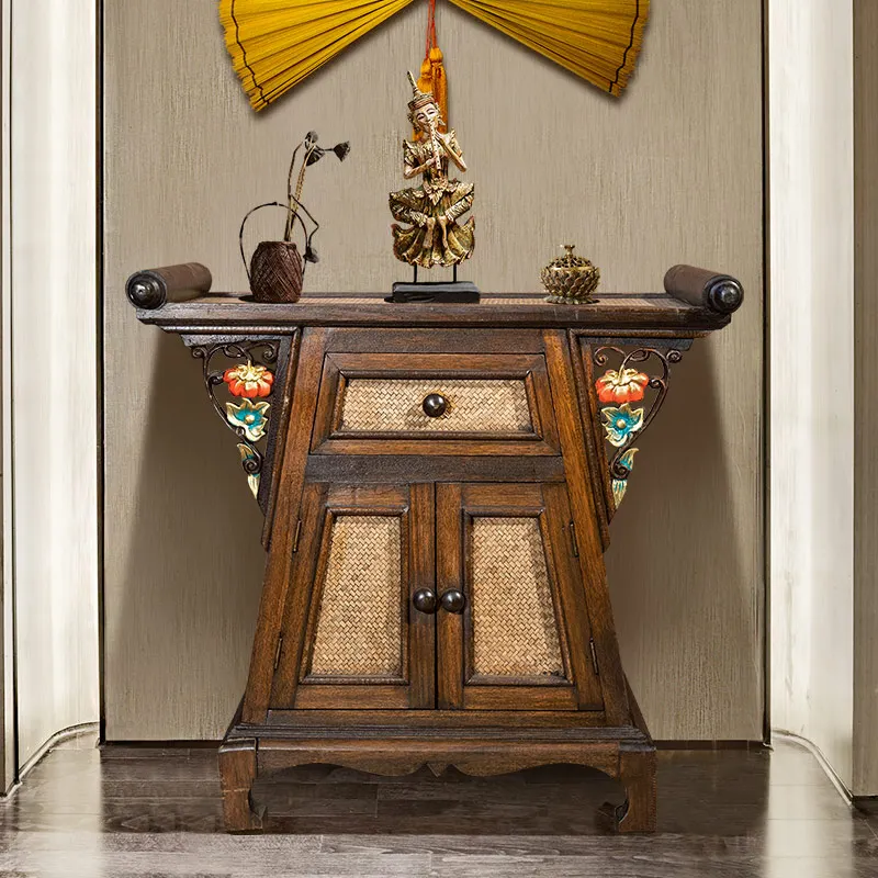 Furniture Solid Wood Altar Buddha Shrine Household Tribute Table Buddha Table Shrine Altar Worship Table