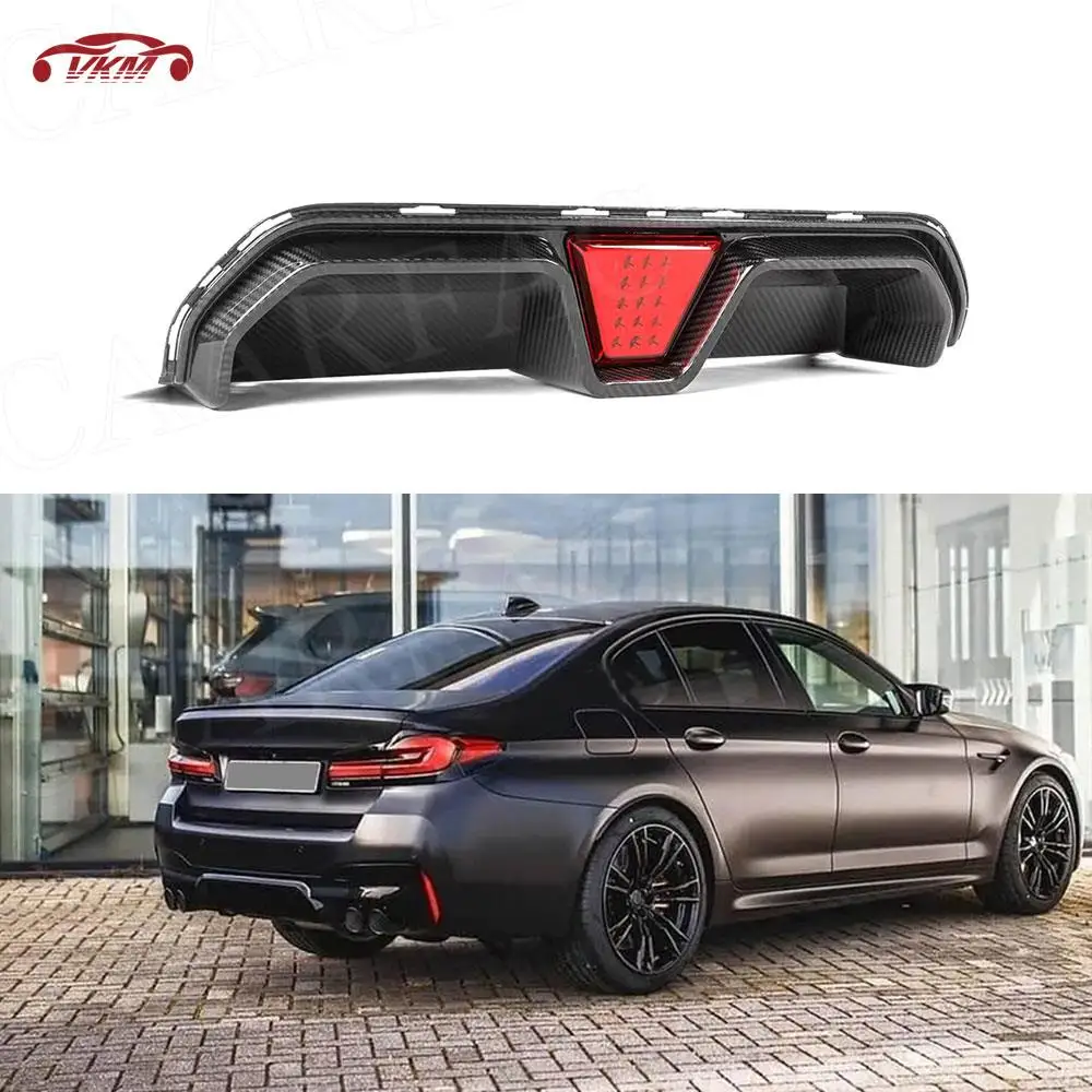 

Dry Carbon Fiber Rear Bumper Diffuser For BMW 5 Series F90 M5 Competitive Style 2020+ Rear Lip Spoiler Guard