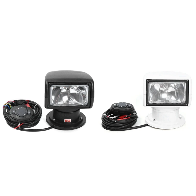 Boat Marine Spotlight Remote Control Truck Car Searchlight 100W 12V Spot Light Easy Install