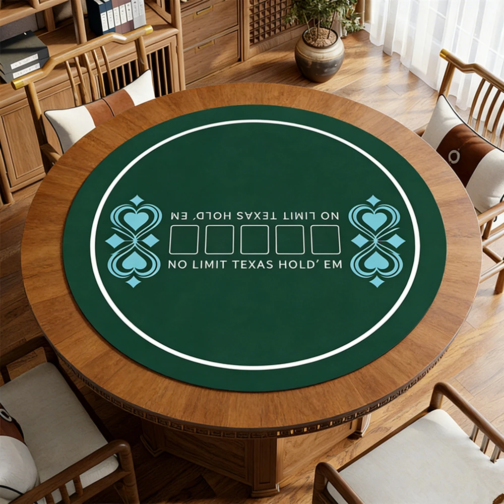 

Thicken Multi-sizes Texas Hold'em Poker Mat Tablecloth Table Mat Playing Card Table Mat Entertainment Chess Card Mahjong Mat