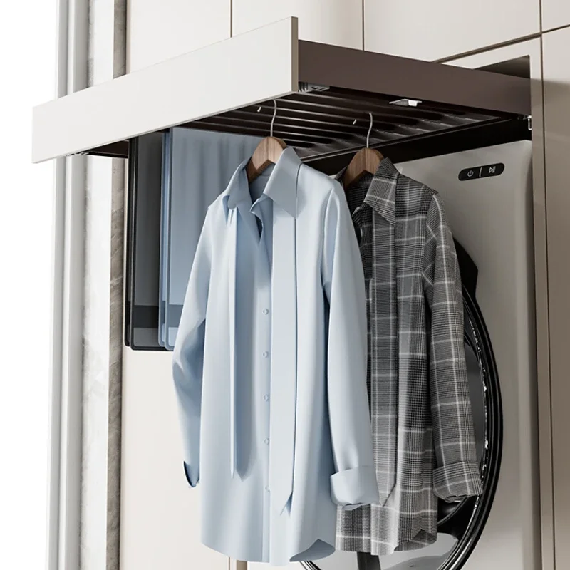 Kitchen storage accessories Washing machine Invisible drying rack Balcony dryer Hidden multi-functional telescopic pants rack dr