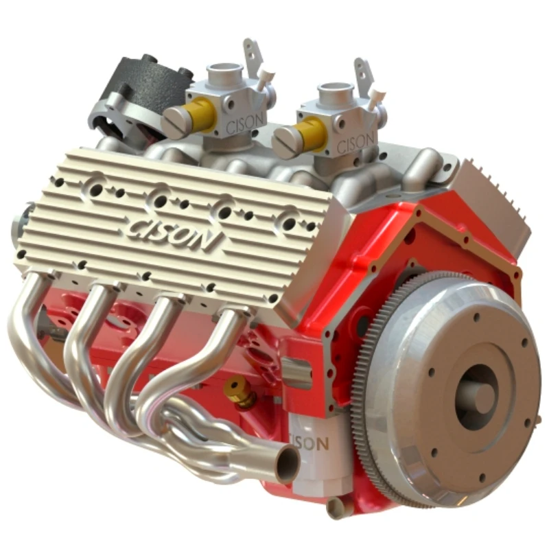 

Cison Miniature Mini DIY Startable Gasoline V8 Model Engine Toy Accessories It Can Be Made As A Gift for Family and Friends