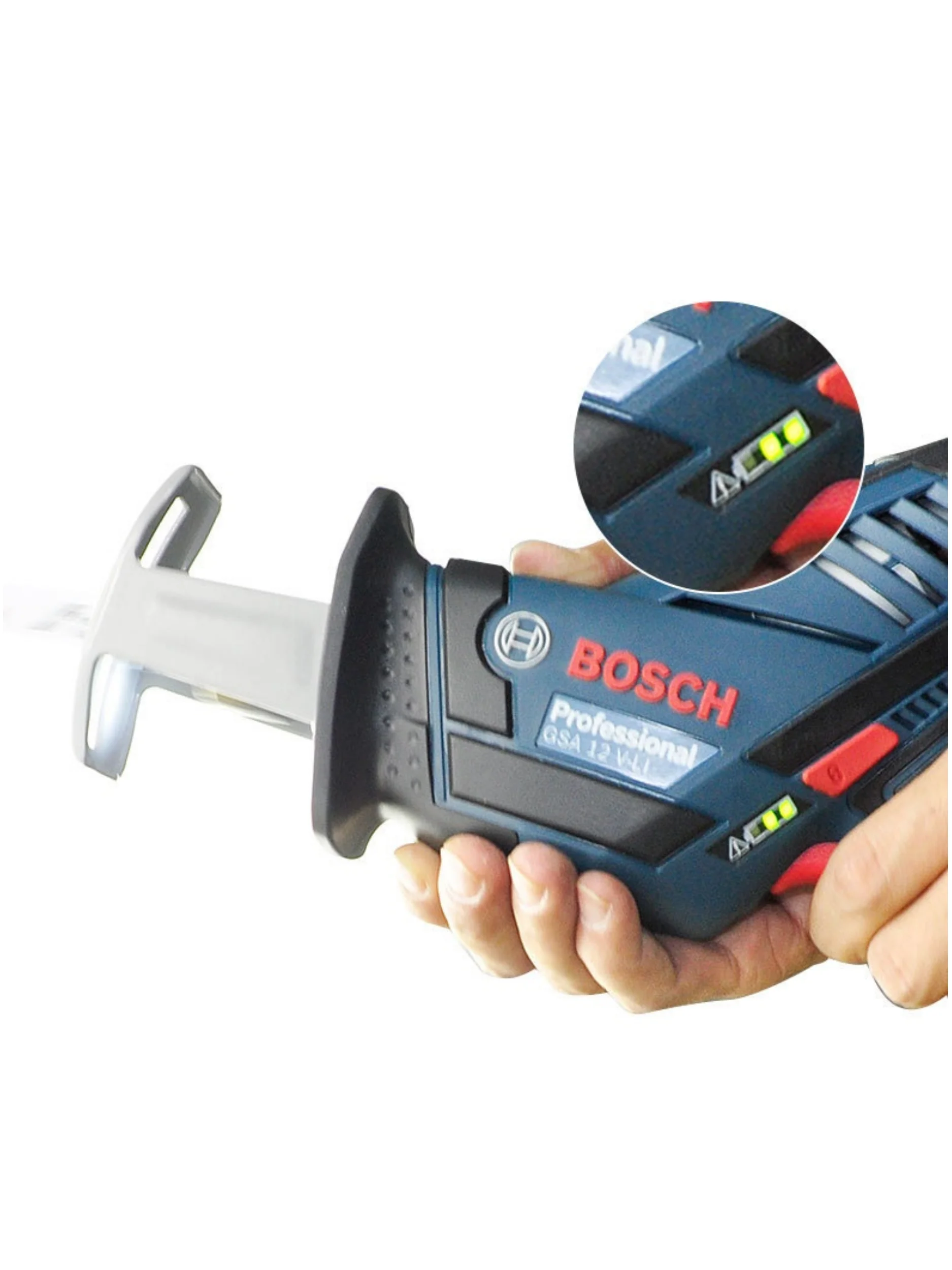 Bosch GSA 12V-LI Rechargeable Saber Saw Cordless Electric Reciprocating power tool 2 power 1 charger 2 saw blades