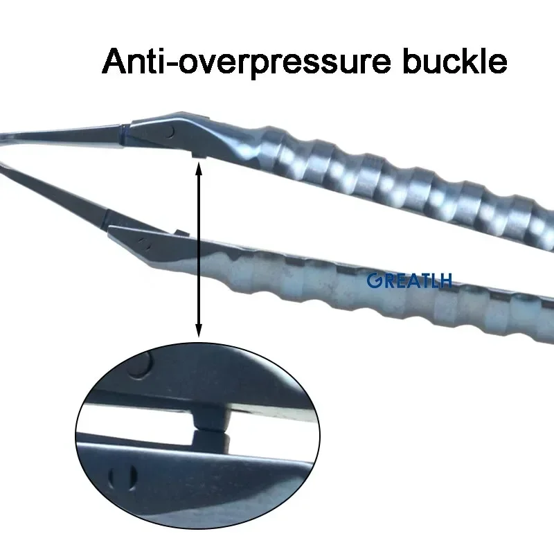 Inamura Capsulorhexis Forceps kelopak alat Titanium oftalmik instrumen