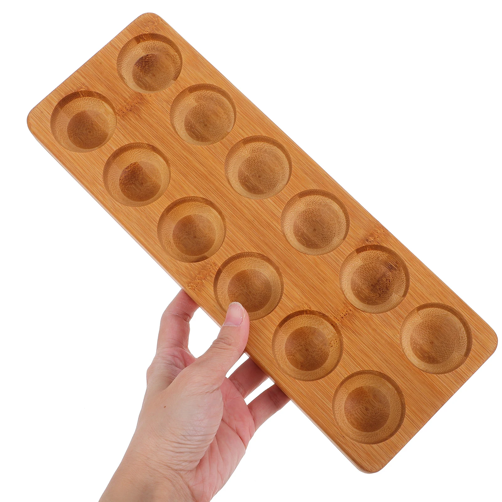 

Wooden Tray Natural Wood Kitchen Countertop ganizer Space Saving Storage Rack Multifunctional Chicken Holder Smooth Finish