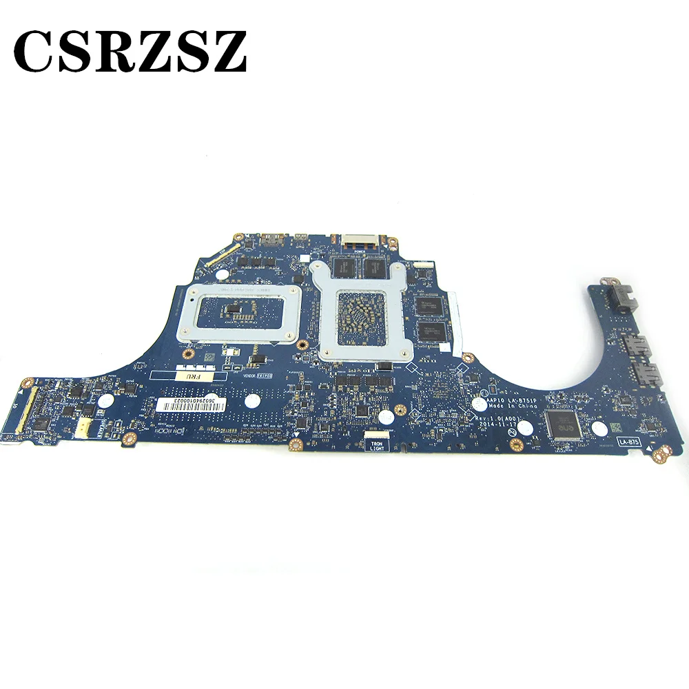 LA-B751P CN-0JM7P2 0JM7P2 JM7P2 Mainboard For Dell Alienware 15 R1 17 R2 Laptop motherboard with i7-4710HQ CPU 100% FullyTested