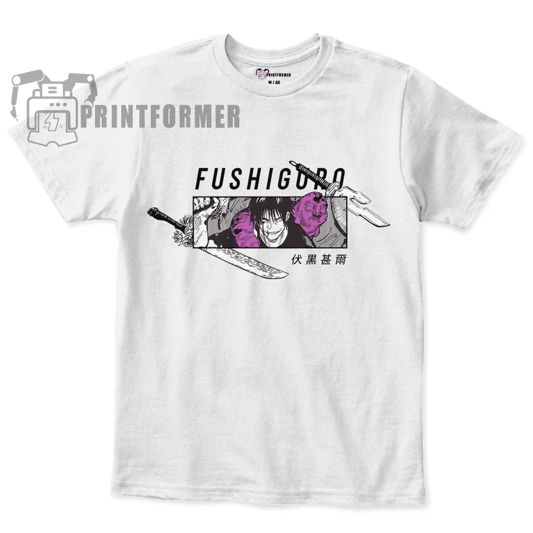 Fushiguro Toji T-shirt Jujutsu Kaisen Anime Horror Manga Short Sleeve All Size