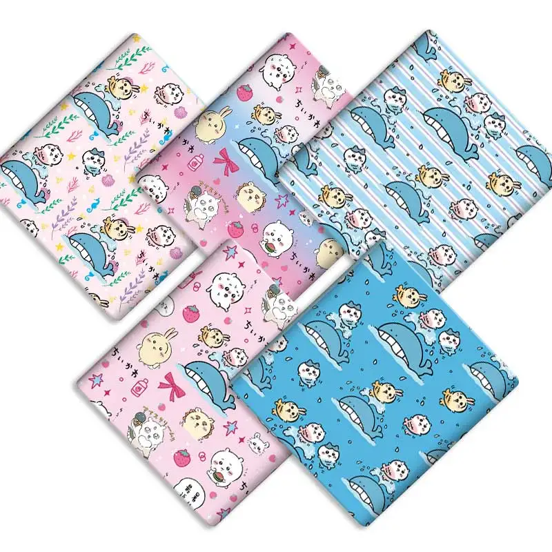 Fabric DIY 140*50cm cartoon fabric handmade baby clothes bed sheet printed fabric sewing children's fabric tablecloth