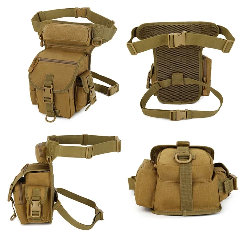 Tactical Drop Leg Bag Tool Fanny Thigh Pack Hunting Bag Waist Pack Motorcycle Riding Men Molle Waist Packs