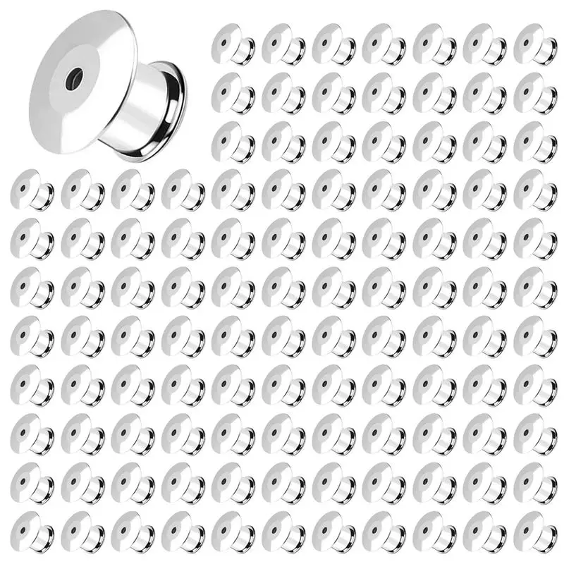 

800PCS Locking Pin Back Locking Pin Retainer Buckle, Used For Locking The Back Of Metal Pin Of Brooch Enamel Lapel Pin-[LUCK 9]