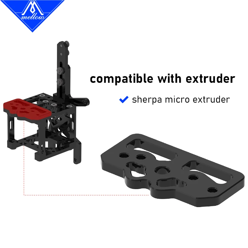 Mellow VzBoT-Impressão Suporte Peças para Golias Dragão Louco Hotend, Extrusora VZ, Sherpa Mini Micro 235/330, DIY Impressora 3D