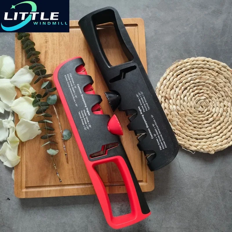 

Knife Sharpener Angle Adjustable 4 Stages Scissors Sharpening Stone Professional Kitchen Grinder Knives Whetstone Sharpener Tool