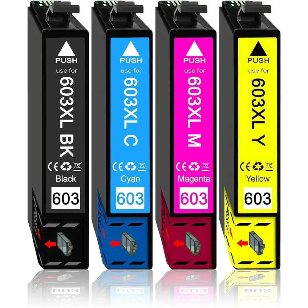 Cartuchos de Tinta Compatibles Epson 603XL para Expression Home y Workforce - 4 Tintas de Alta Calidad