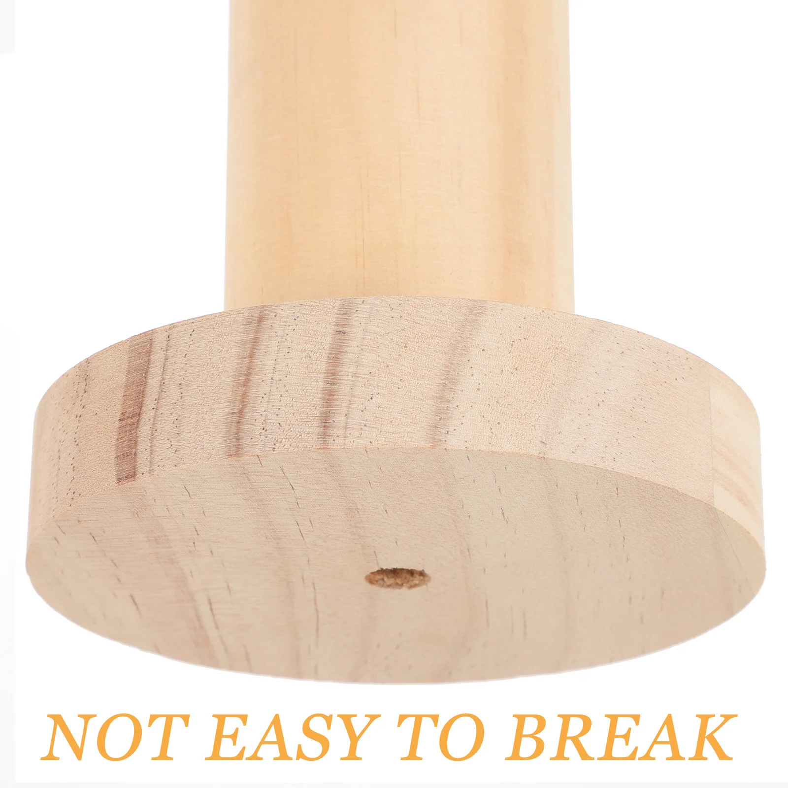 منظم إكسسوارات الشعر، حامل ربطة شعر خشبي مدمج ومتين، حامل عرض شريط مطاطي، حامل Scrunchy