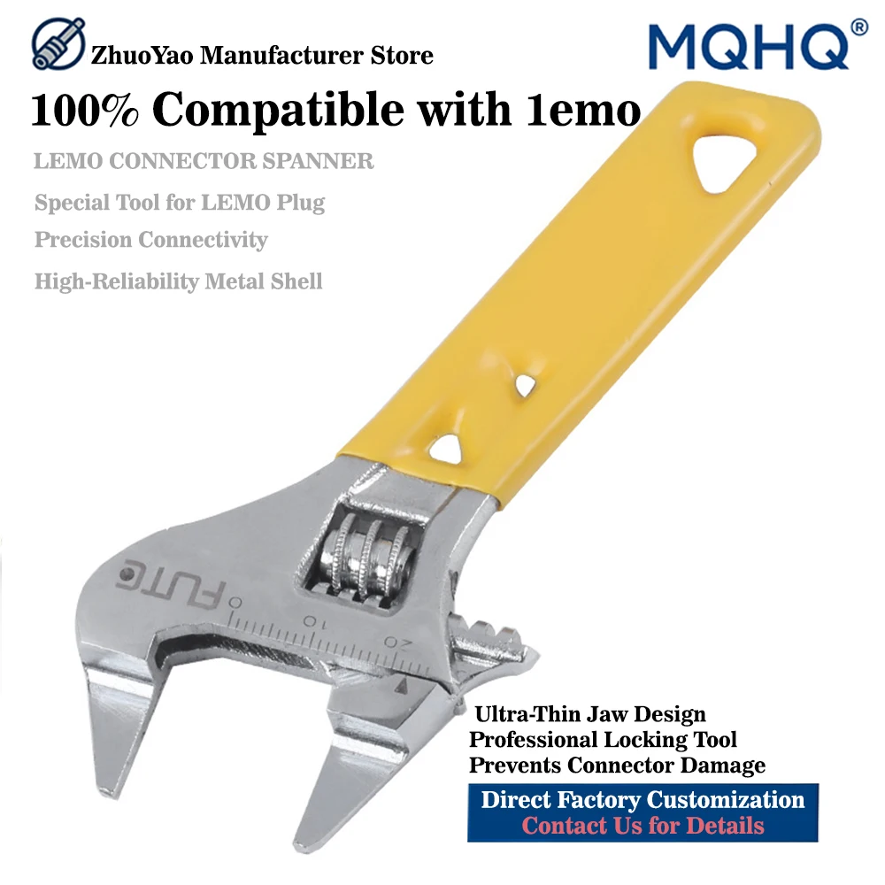 

Connector Wrench for LEMO Fischer HRS Connectors, Slender Jaw Tool Tight Space Camera Audio Industrial Equipment Rep