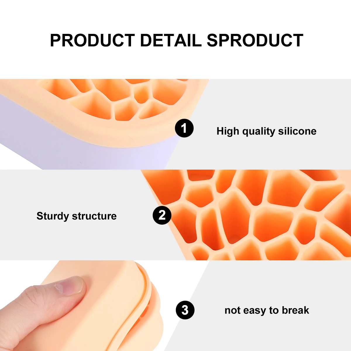 

Makeup Brush Box Organizer Rack Shelf Holders Makeup Brush Rack Holder Silicone Durable Portable Travel Camping