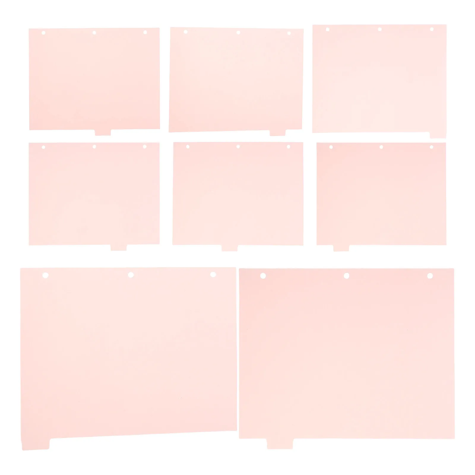 

8 Sheets Sturdy A4 Binder Paper Dividers with Separator Tabs for 3 Rings and 6 Ring Binders Document Organization Planner
