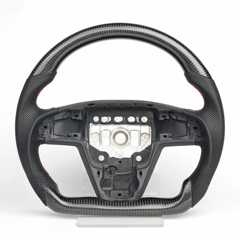 Suitable for  Model S modification and upgrade to carbon fiber sports-style new energy disc steering wheel