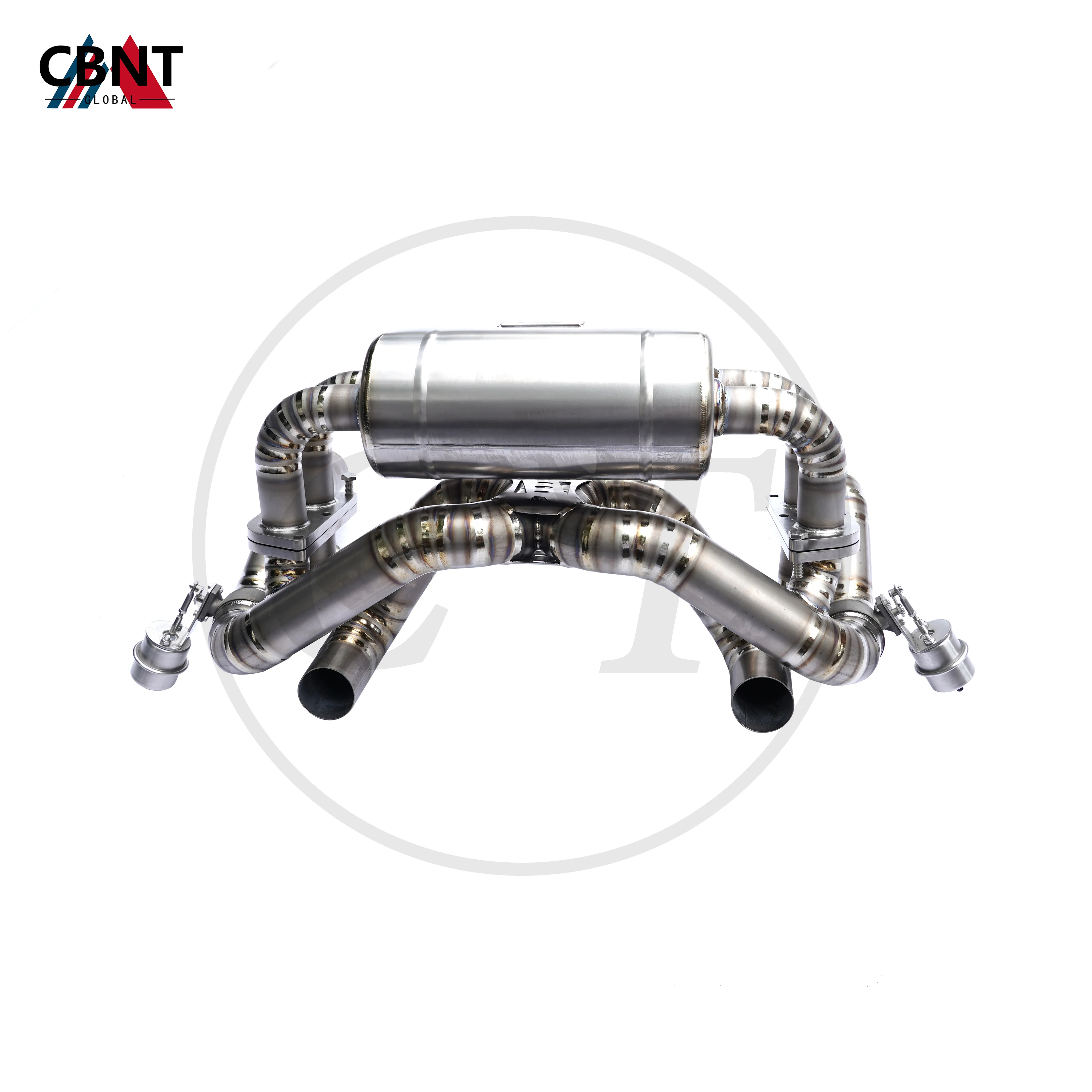 CBNT for Ferrari F430 Exhaust-Pipe Axle-back Muffler with Valve SS304 Stainless Steel Tuning Valvetronic Catback Exhaust System