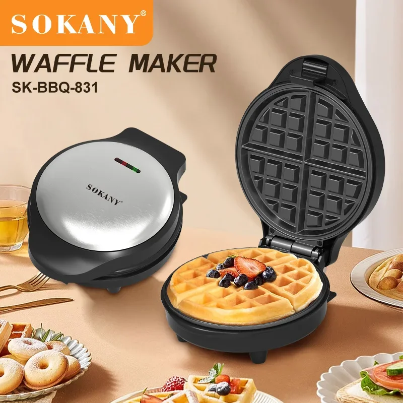 Houselin Electric Mini Waffles Maker Machine Kitchen Cooking Appliance for Kids Breakfast Dessert Pot Small Fried Eggs