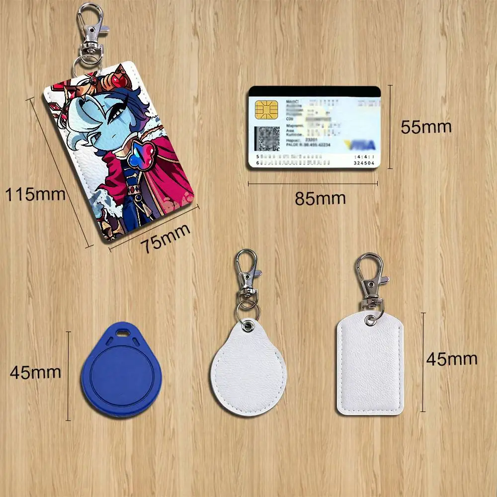 S-Shadow Milk Cookie R-Run kingdom Keychain Holder Suitable For Subway Bank  Bus Case Badge Holder Wallet Card Textured pattern