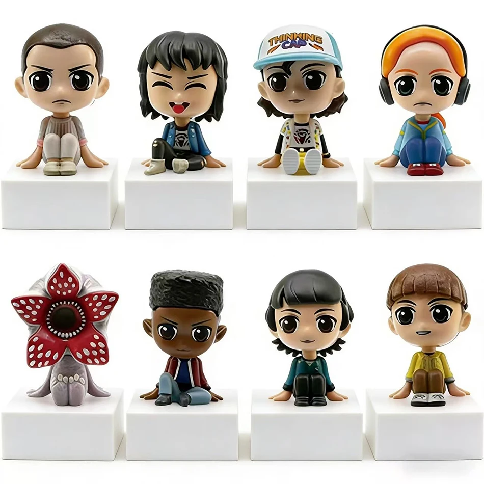 Figura de Acción de 6/8/12 Piezas de los Personajes de Stranger Things: Jane Ives/Will Byers/Mike Wheeler, Figura de Vinilo para Cosplay, Adorno, Juguete, Regalo de Año Nuevo