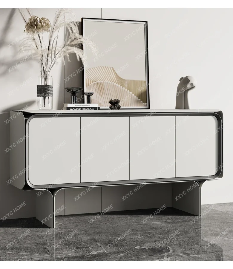 

Итальянский светлый роскошный обеденный боковой шкаф, простой роскошный входной шкаф, простой современный винный простой белый шкафчик