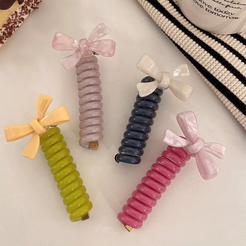 Adult Rope Telephone Cable Ring Rabbit Cute Hair Ring Large Frosted Adult Hair Tie Head Ring Children's Telephone Hephone Cable