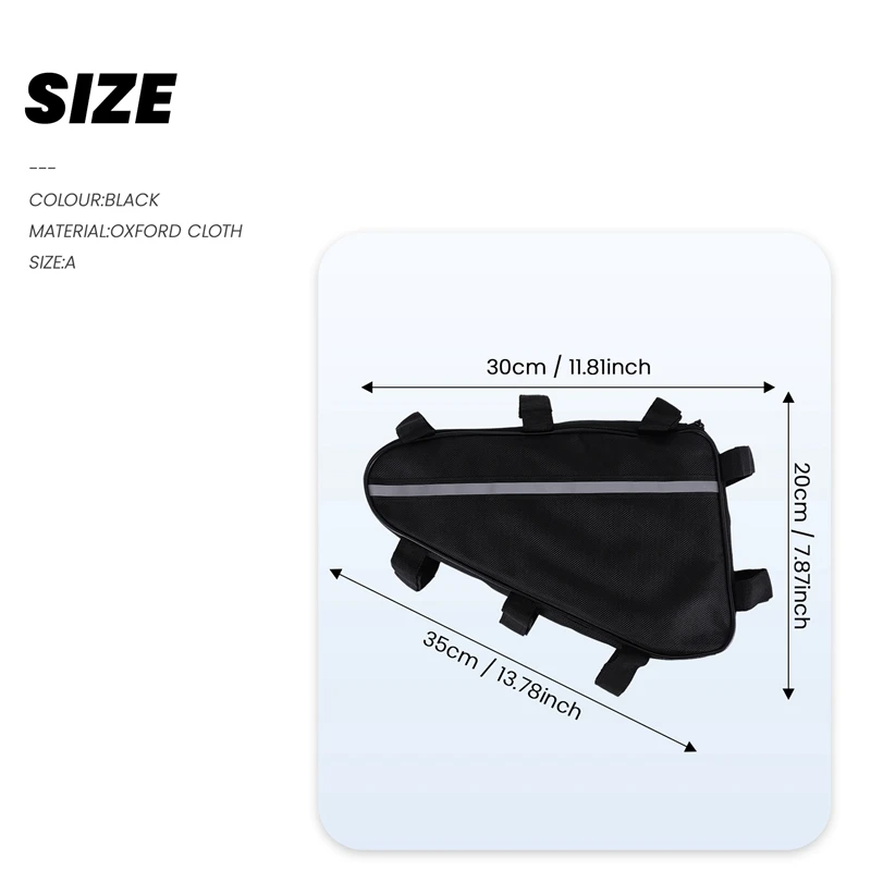 

Bicycle battery pack Bicycle Bag Triangular Battery Pack Bicycle Battery Pack Electric Bicycle Lithium Battery Triangular Bag A